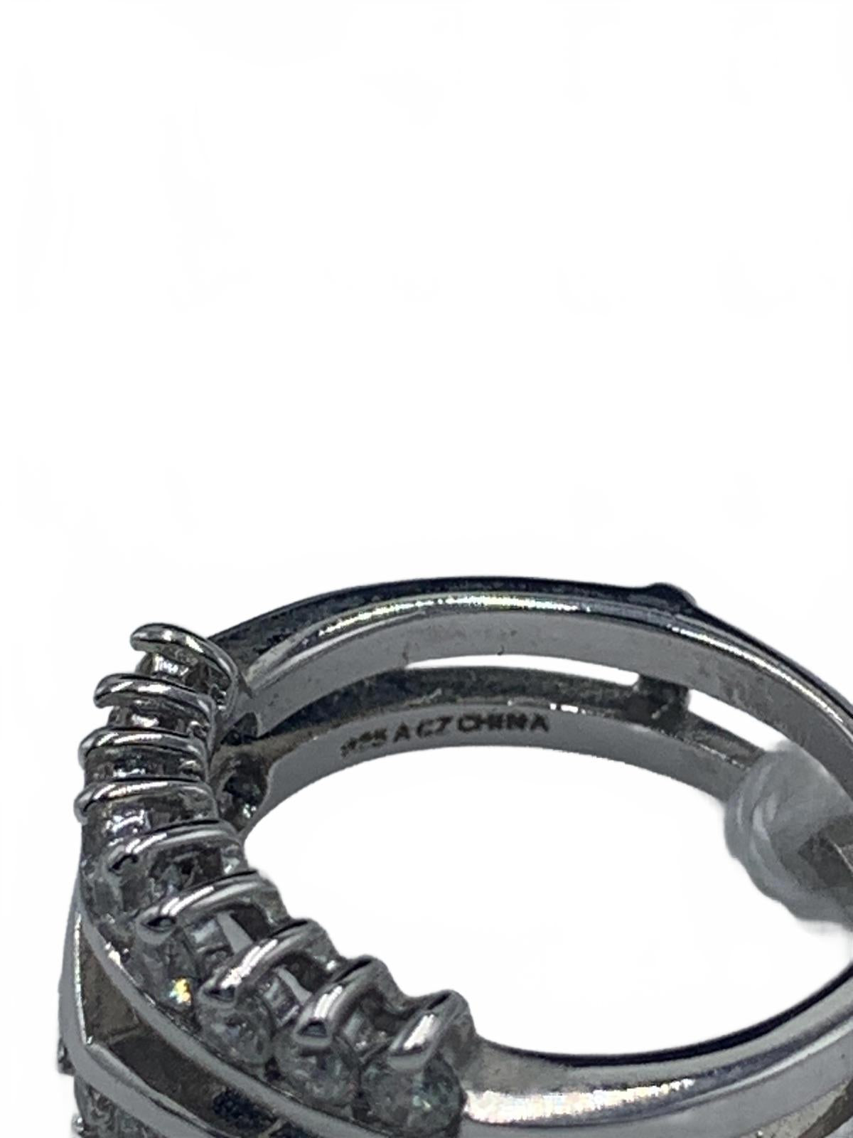 Sterling Silver & Cubic Zirconia Guard Ring