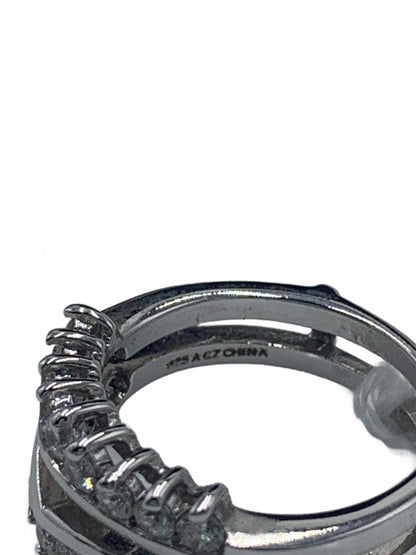 Sterling Silver & Cubic Zirconia Guard Ring