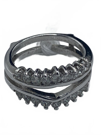 Sterling Silver & Cubic Zirconia Guard Ring