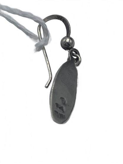 Eastern Eye-motif earrings in Sterling Silver Inlaid with Abalone Shell