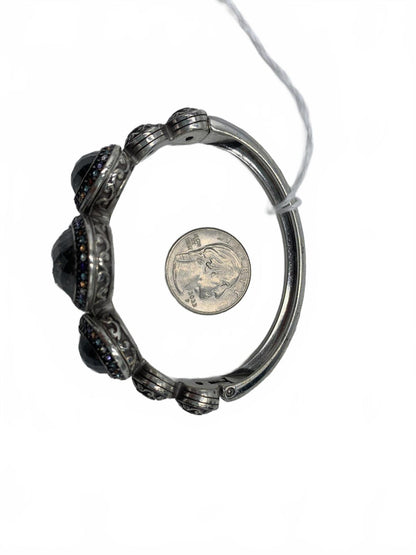 Brighton Silvertone Crystal Luminescence retired 7 CJ Bracelet