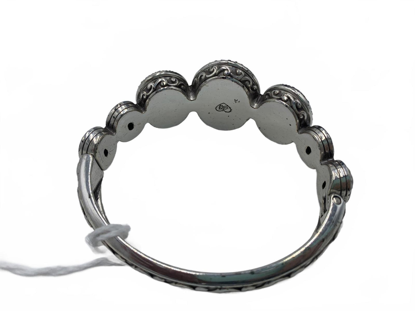 Brighton Silvertone Crystal Luminescence retired 7 CJ Bracelet