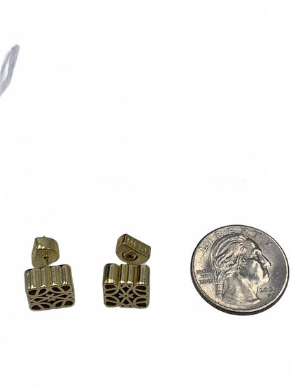 Loewe Goldtone None Geometric 0.5" CJ Earrings