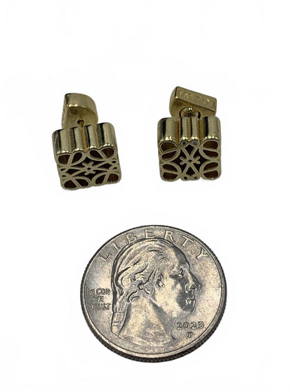 Loewe Goldtone None Geometric 0.5" CJ Earrings