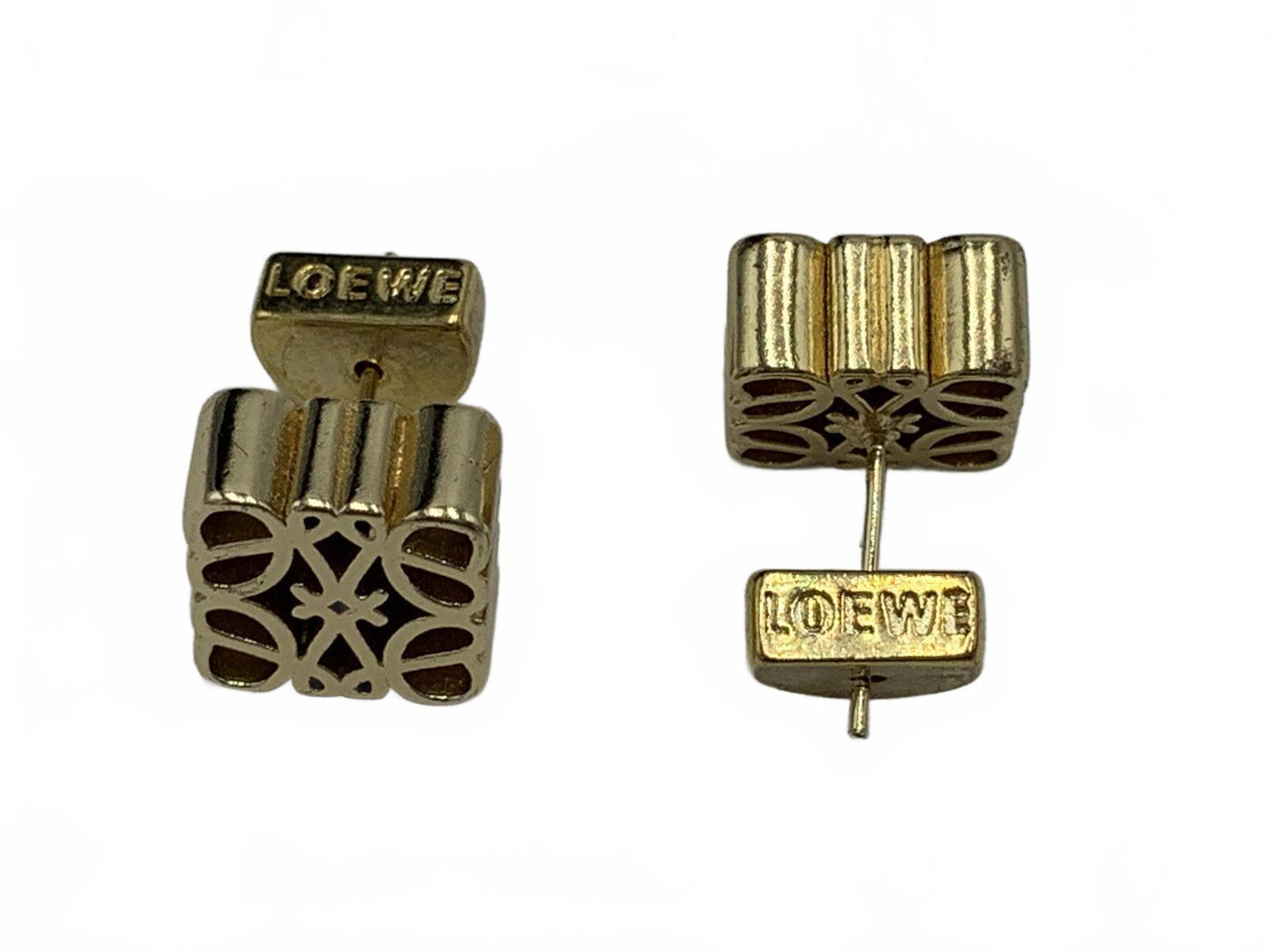 Loewe Goldtone None Geometric 0.5" CJ Earrings