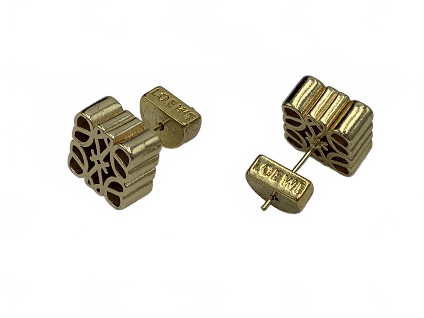 Loewe Goldtone None Geometric 0.5" CJ Earrings