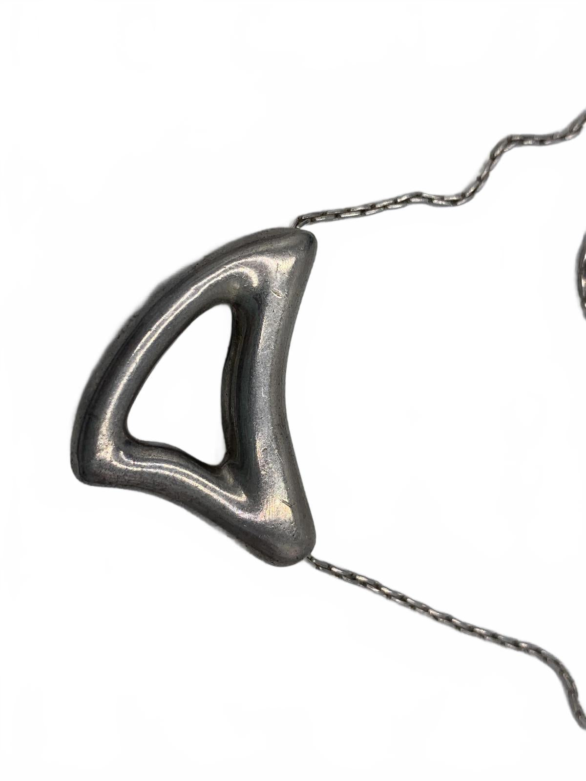 Ciani sterling Sterling Silver 21g Nome Modernist 21 Pendant with chain