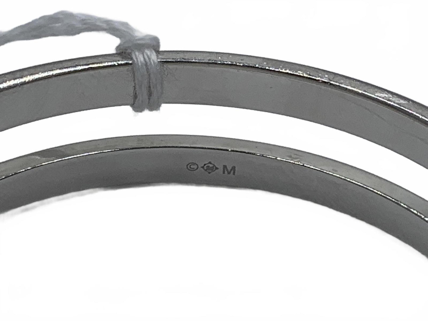 Swarovski Silvertone Crystal Pave 6.75" Intervalle bangle hinged CJ Bracelet