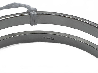 Swarovski Silvertone Crystal Pave 6.75" Intervalle bangle hinged CJ Bracelet