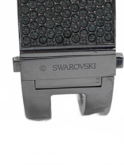 Swarovski Silvertone Crystal Pave 6.75" Intervalle bangle hinged CJ Bracelet