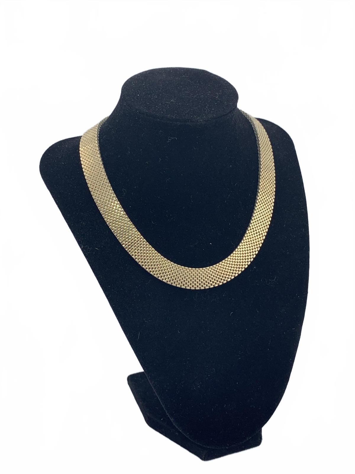 1/20 12K Gold Filled Nanasi mesh collar Necklace