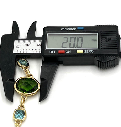Ross Simons Gold-Over-Sterling Silver Emerald Aquamarine Set