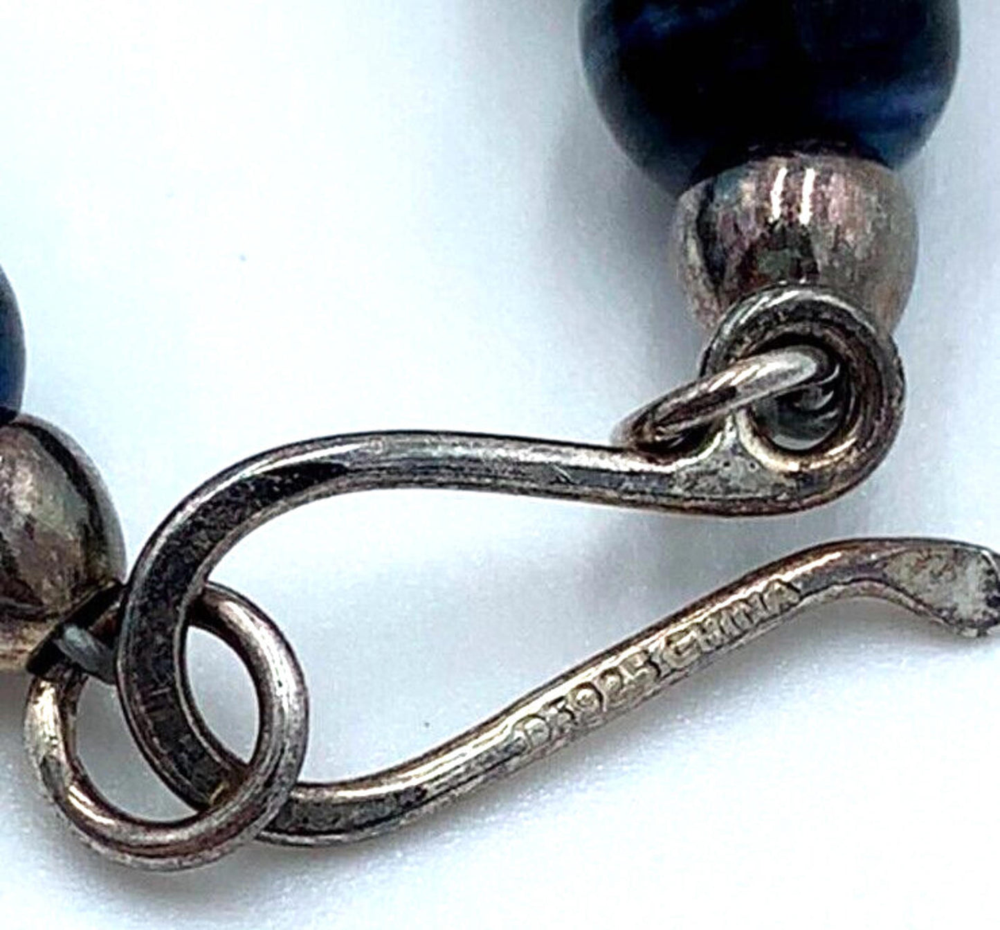 DTR Jay King Multicolor Dyed Agate Mixed Shapes Beaded Sterling Silver Necklace