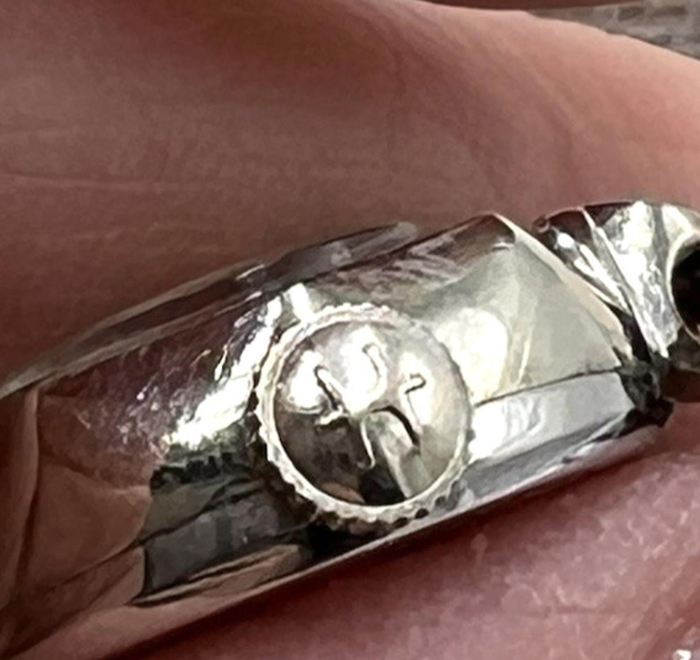 Hamiliton R.G.P. 10K Gold Mechanical Wind Silver Tone Women's Watch Runs 6.25"