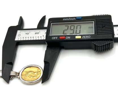 Ilias Lalaounis Gold 750/18K Sterling Silver Pendant Intaglio Greek Mythology