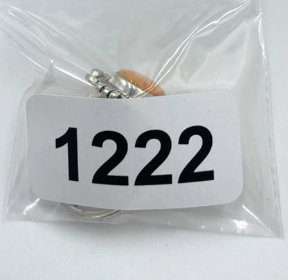 New Old Stock Native American Orange Spiny Oyster Turquoise Ring Sterling Silver