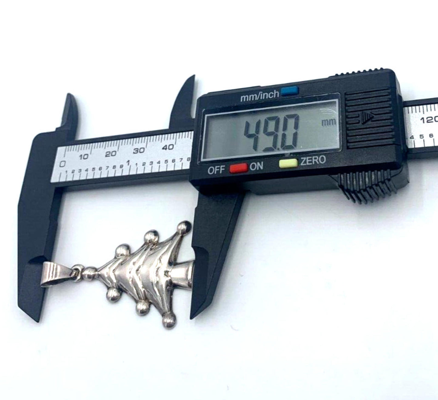 Vintage Stamped 925 Thailand Sterling Silver Christmas Tree Charm Pendant 6gr