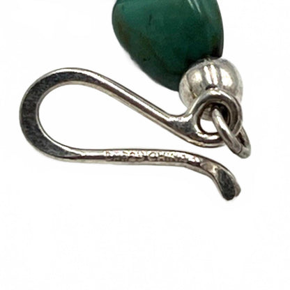 Jay King Necklace Turquoise Nugget Graduated Beads Sterling 925 Silver DTR