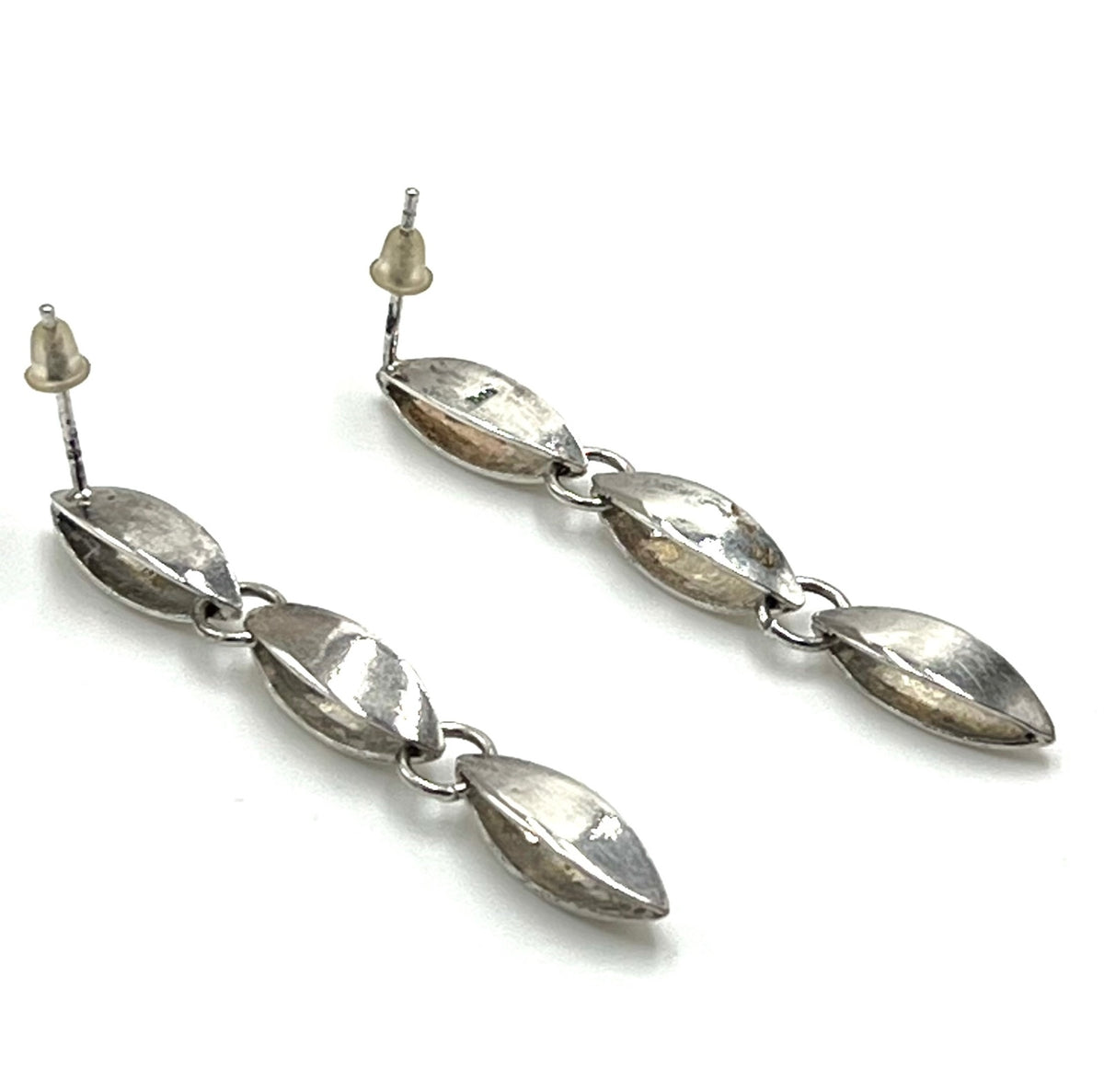 DGS Sterling Silver Geometric Articulated Drop Earrings
