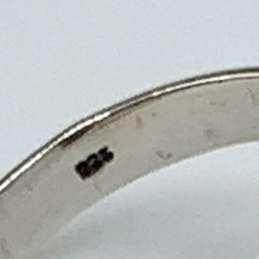 NOS Native American Sterling Silver Coral Turquoise Ring