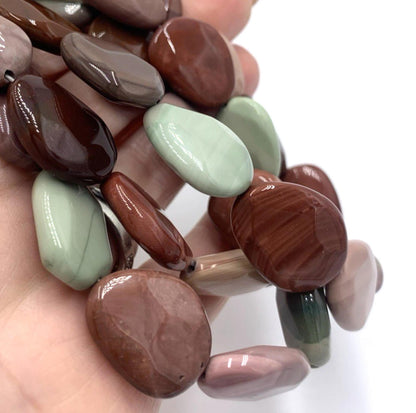 New Old Stock Jay King DTR Multi Color Jasper Sterling Silver 3 Strand Necklace