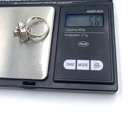 Vintage Art Deco Amethyst Poison Pill Pull Out Drawer Box Sterling Silver Ring