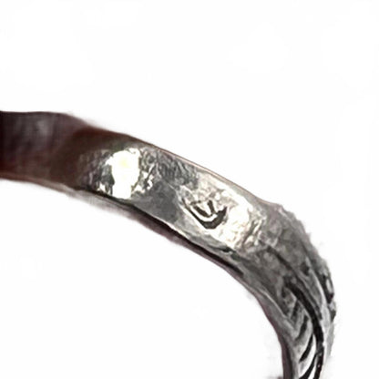 Vintage Sterling Silver Native/southwestern Handcrafted Green Turquoise Ring