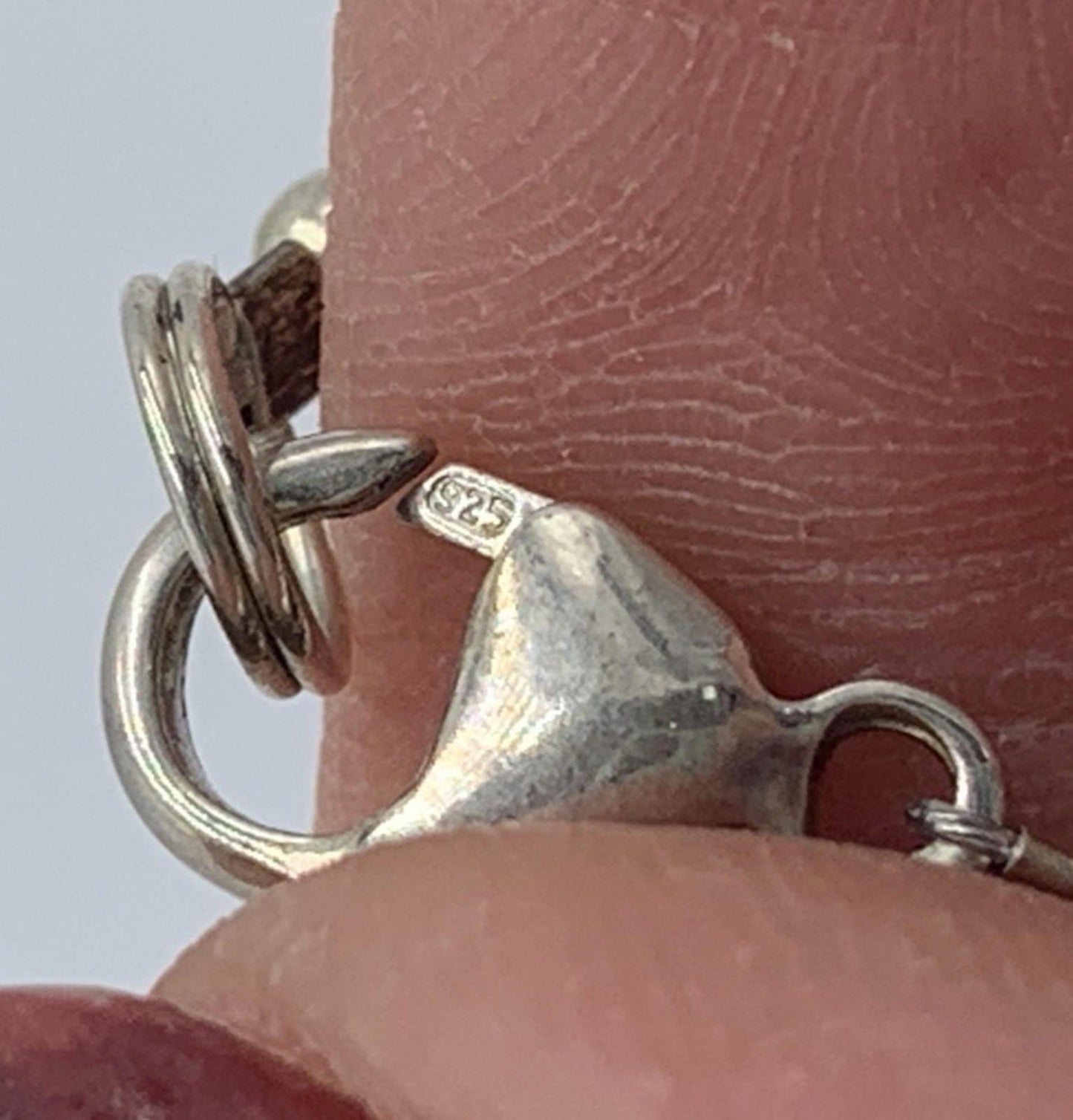 Vintage Genuine Malachite Necklace Graduated Beads Glass Spacer Sterling Clasp