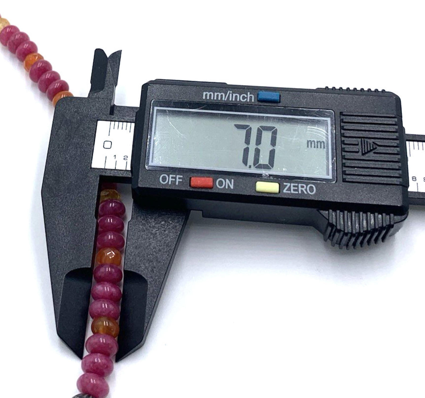 Vintage Carolyn Pollack Sterling Silver Tourmaline Pink Faceted Beaded Necklace