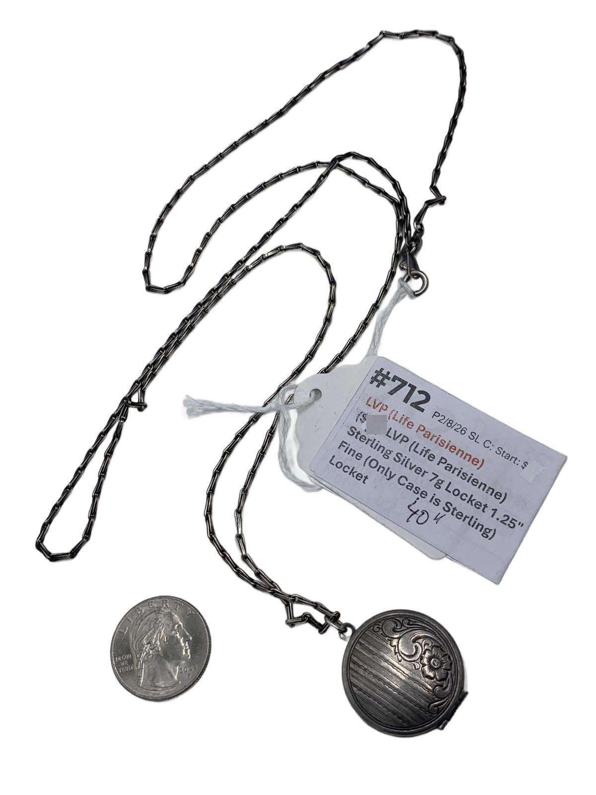 LVP (La Vie Parisienne) Sterling Silver (Case Only) Locket